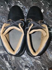 Black Ankle Leather Boots