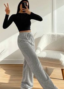 Mango imported flared Comfy Grey Sweatpants