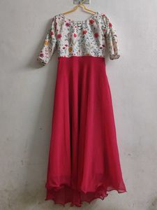 Floral Print Pink Dress