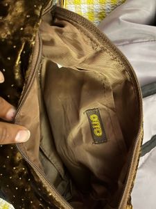 Brown Shoulder Bag And Velvet Both