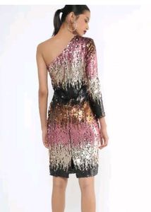 Project Eve One Shoulder Sequin Dress