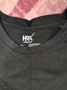 HRX Black T-Shirt gym wear