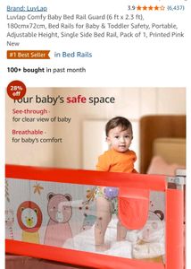 Baby Bed Guard Rail