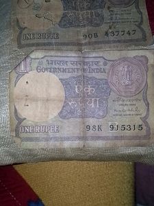 One Rs Old Rare Notes Combo Of 2