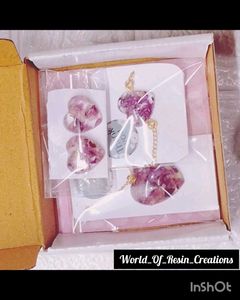 Valentine Day Resin Heart Combo For Your Love Ones