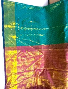 Heavy Banarasi Silk Saree..with 2 Blouses