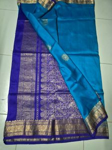 Elegant Blue Silk Saree