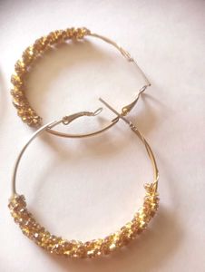 Black Hoop Earrings