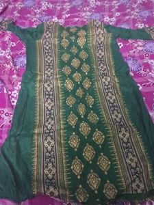Green Printed Kurti