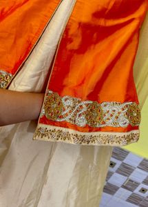 Orange &amp; Beige Kurta Set