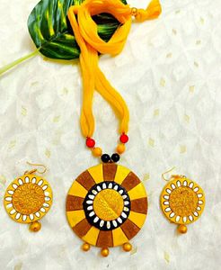 Handmade Terracotta Jewellery Set