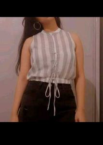 Striped Sleeveless Top