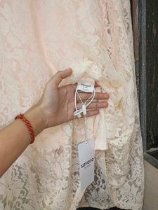 Elegant Lace-trimmed A-Line Dress