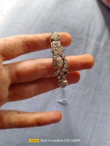 Party Wear White Stone Bracelet
