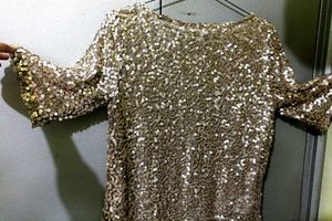 Copper Colour Sequin Top
