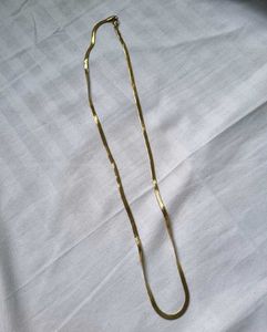18k Gold Pleated Snake Chain
