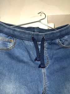 Blue Denim Joggers