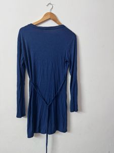 Blue Long Sleeve Dress