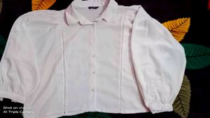 (Zudio) White 🤍 Lose Stylish Crop Top