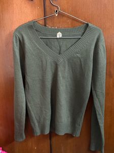 Olive Green Knit Sweater