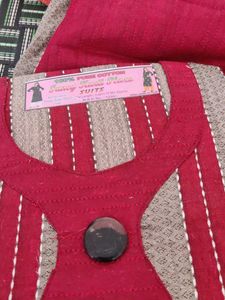Striped Cotton Salwar Kameez
