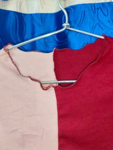 Two-Tone Crop Top