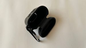 Matte Black  Silicon AirPods Case  Keychain