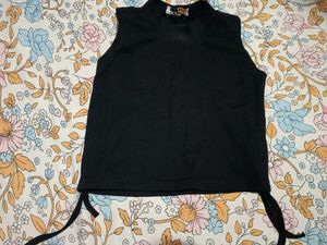 Sleeveless Black Tank Top