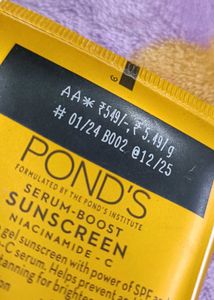 PONDS SERUM BOOST SUNSCREEN AND MILA LIPBALM