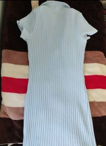 H&amp;M Cute Light Blue Mini Dress