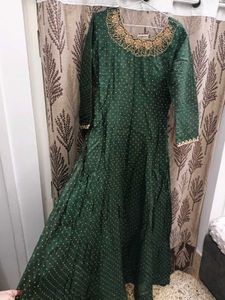 Dark Green Anarkali Gown