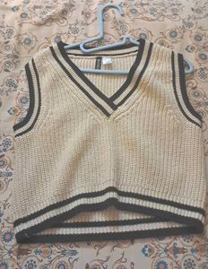 [Beige] H&M Sweater Vest