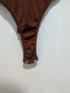 Brown Bodysuit Top