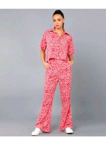 Red Zebra Print Co-ord Set