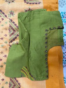 Cotton Silk Handemroidery Saree