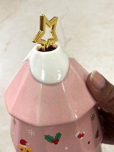 Christmas Tree Ceramic Mug - Pink