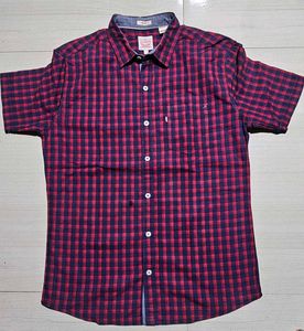 Men&#39;s Casual Red checked Shirt