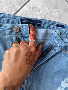 Ripped Light Wash Jeans