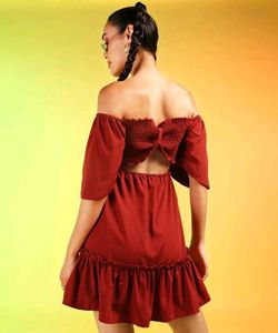 Burgundy Dress