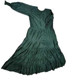 Dark Green Tiered Maxi Dress
