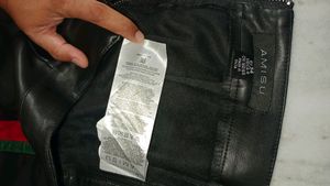 Trendy Leather Mini Skirt