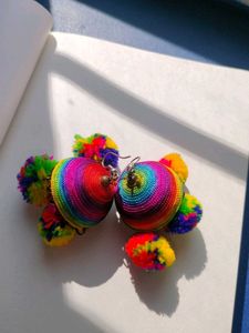 Rainbow Jhumka Earrings