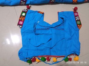 (WEEKEND OFFER) 🥳Blue Traditional Kutchi Chanya Choli