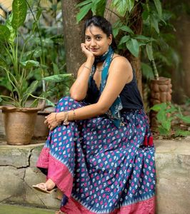 Max Cotton Printed Skirt