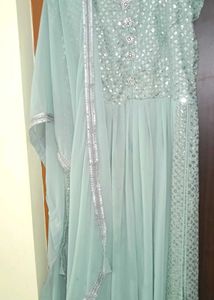 Hardly Used .. Imported Anarkali With Plazzo , Dup