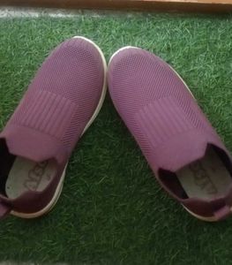 Casual Shoes With Beautiful Mauve Colour No.36