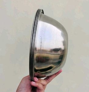 Combo Of 4 Steel Big Bowl (Katora)