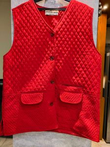 Red Quilted Vest