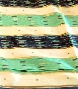 Silk  Ikkath Green Saree