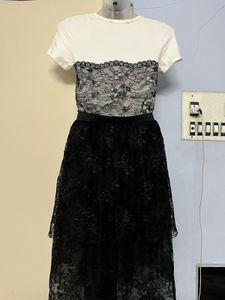 Zara Layered Dress With Lace Trims